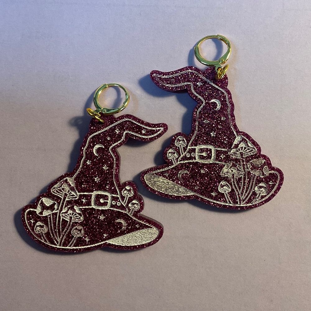 Cottage Witch acrylic earrings